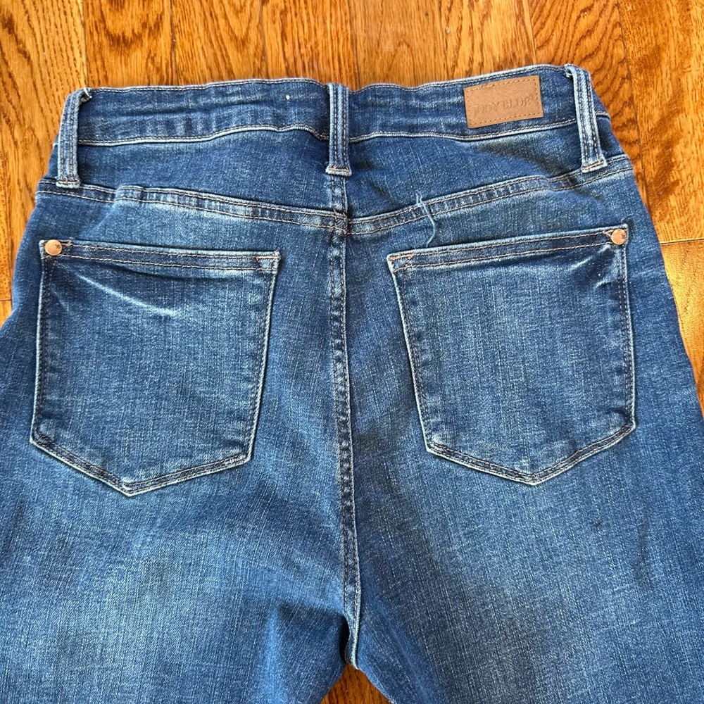 Women's Control Top Blue Flared Jeans Size 7 - Picture 6 of 6